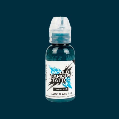 Tusuri Tatuaje - Culori WORLD FAMOUS 30 ml - Dark Slate 1 foto
