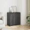 Gossi dulap lateral, gri, 60x36x65 cm, lemn masiv de pin