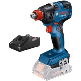 Bosch GDX 18V-200 + GAL 18V-40 - Masina de insurubat cu impact fara acumulatori Li-Ion 18 V - Ah patrat 1/2 inch si hexagon interior 1/4 inch 200 Nm M