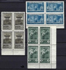 Romania 1934 - Lp 106 - Munca noastra romaneasca - LNFR - bloc de 4 - MNH*** foto