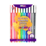 Pix cu gel Strigo Classic, grosime scriere 0.8mm, 10 culori set
