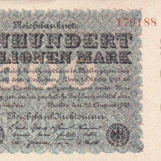 GERMANIA 100.000.000 marci 1923 XF!!!