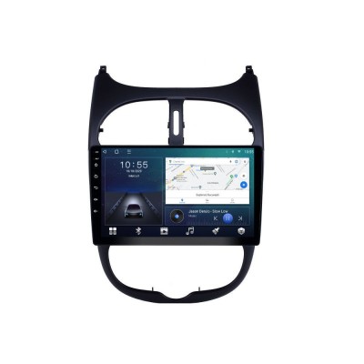 Navigatie dedicata cu Android Peugeot 206 1998 - 2009, 2GB RAM, Radio GPS Dual foto