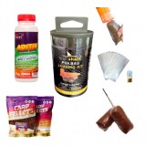 Set pungi solubile PVA nada, incarcator pentru monturi pescuit, liant/aditiv nada, PVA BAG MIX
