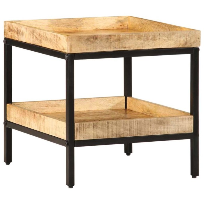 vidaXL Masă laterală 45x45x45 cm Lemn de mango