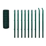 Cumpara ieftin Euro gard, verde, 10 x 0,8 m, otel