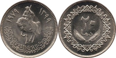 Libya 1979 - 20 dirham UNC foto