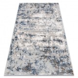 Covor acril VALS 8121 Abstracțiune vintage gri / albastru, 80x300 cm