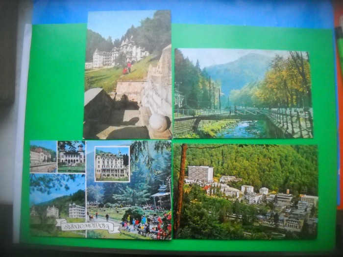 HOPCT LOT 3050 SLANIC MOLDOVA-JUD BACAU-4 CARTI POSTALE-CIRCULATE