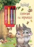 Coloram cu iepurasii, Disney, Iepurasi, carte cu creioane