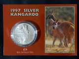 Australia 1997 - 1 dolar - Kangaroo RAM - 1 OZ - Moneda de argint, Australia si Oceania