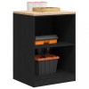 VidaXL Dulap depozitare garaj negru 60x51x85 cm lemn masiv de pin