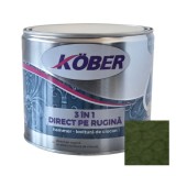 Email 3in1, direct pe rugina, hammer lovitura de ciocan, 2.5L, verde luminos, KOBER, E81505-C2.5L