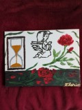 TABLOU PE PANZA CU SASIU NOU 30X40 CM ABSTRACT ACRILIC PRET 30 LEI PICTOR FLORIAN