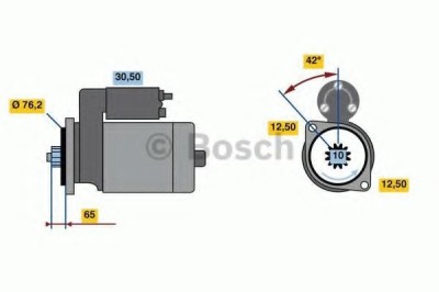 Starter VW BORA (1J2) (1998 - 2005) BOSCH 0 986 018 390 foto
