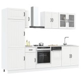 vidaXL Set dulap de bucătărie din 8 piese &bdquo;Lucca&rdquo; Lemn prelucrat alb 3314801