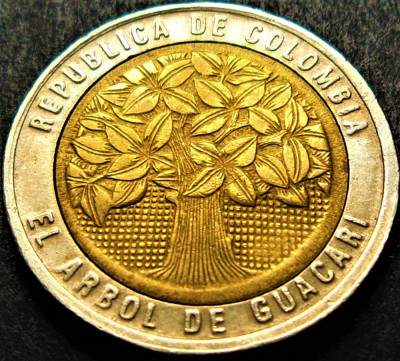 Moneda bimetalica 500 PESOS - COLUMBIA, anul 1995 * cod 1747 B foto