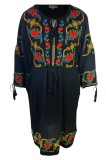 Rochie dama casual RC24, negru , marimea S, Bumbac