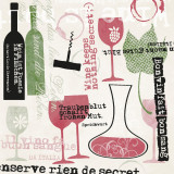 Cumpara ieftin Servetele de masa festive Linclass - Bon Vin / 40 x 40 cm / 50 buc