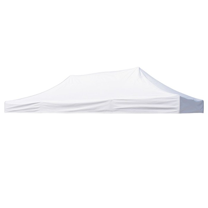 Acoperis alb 3x6m pentru cort tip pavilion, poliester impermeabil cu Protectie UV, prindere cu benzi textile si carlige plastic, compatibil