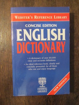 WEBSTER&amp;#039;S CONCISE ENGLISH DICTIONARY foto