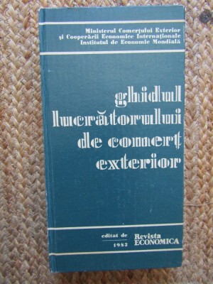 GHIDUL LUCRATORULUI DE COMERT EXTERIOR , 1983 foto
