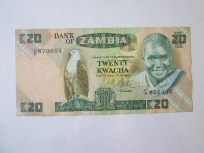 Zambia 20 Kwacha 1988 foto