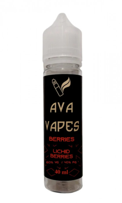 Lichid tigara electronica, Ava, Berries, 40 ml, 0mg/ml.