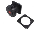 Conector AC Trifazat 125A 400VAC IP67 Soclu Mamă