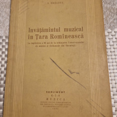 Invatamantul muzical in Tara Romaneasca G. Breazul