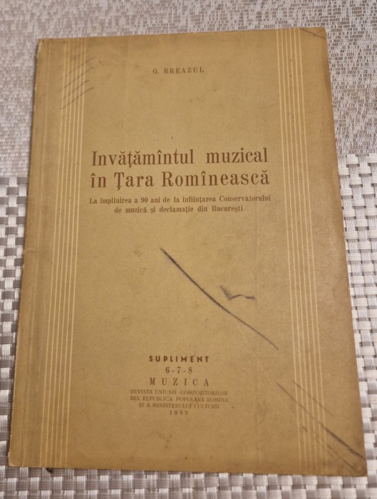 Invatamantul muzical in Tara Romaneasca G. Breazul