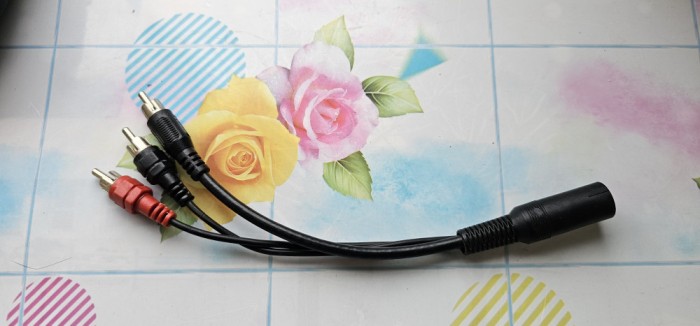 ADAPTOR AUDIO , MUFA DIN LA MUFA RCA