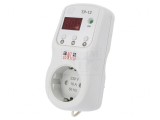 Regulator Digital de Temperatură -10&divide;45&deg;C 220-230V SCHUKO TR-12-1