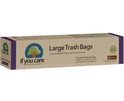 Saci menajeri mari din plastic reciclat 113.6L, 10 buc., If You Care foto