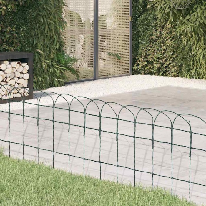 Gard delimitare grădină fier vopsit electrostatic 10 x 0,4 m