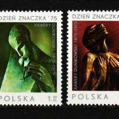 Polonia, 1975 | Ziua mărcii poştale - Artist X. Dunikowski - Picturi | MNH | aph