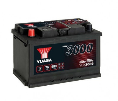 Baterie Yuasa 12V 76AH/680A YBX3000 SMF (L+ Standard) 278x175x190 B13 (pornire) foto