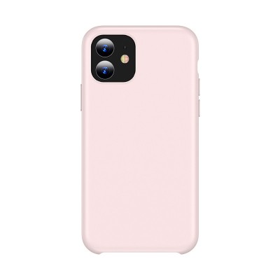 Husa TPU Totu Design Liquid Silicone pentru Apple iPhone 11, Roz foto