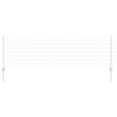 vidaXL Gard și St&amp;acirc;lp Argintiu 0,8 x 10 m Oțel 3336170 foto