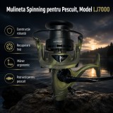 Mulineta Spinning pentru Pescuit, Model LJ7000