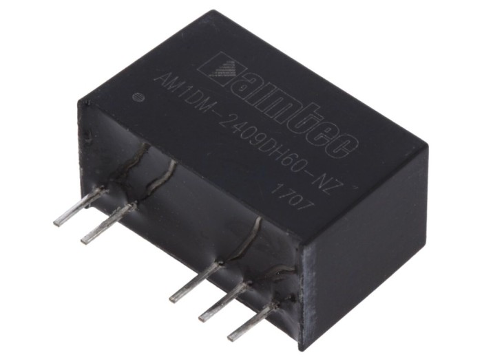 Convertor DC/DC 1W 24V la 9V/-9V
