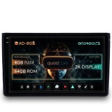 Navigatie 2K Audi A4(B6 B7) Seat Exeo, Android OS, S-Quadcore 4GB RAM + 64GB ROM, 9.5 Inch - AD-BGS90042K+AD-BGRKIT425