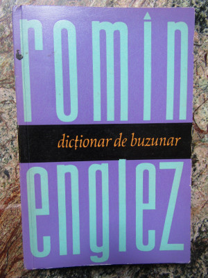 Dicționar de buzunar rom&amp;acirc;n englez, Șerban Andronescu foto
