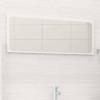VidaXL Oglindă de baie, alb extralucios, 90x1,5x37 cm, PAL
