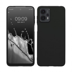 Husa kwmobile pentru Motorola Moto G23/Moto G13, Silicon, Negru, 60843.47