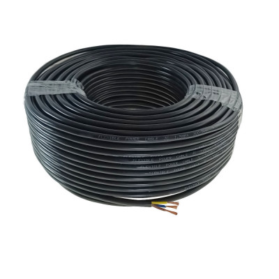 Rola cablu electric MYYM, 3 x 1.5 mmp, 100m, din cupru, CEMYYM-3-1.5MM-BK, 3C, 300 500V, negru foto