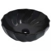 VidaXL Chiuvetă de baie, negru, 46 x 17 cm, ceramică