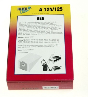 A124/125 &amp;Ouml;KO SAC ASPIRATOR CONTINE 5+1+1 000130-Z FILTERCLEAN foto