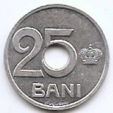 Romania 25 Bani 1921 - Ferdinand I, Aluminiu, 19 mm KM-44 (5)