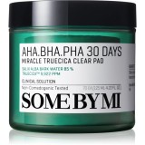 Some By Mi AHA∙BHA∙PHA 30 Days Miracle Truecica Clear Pad dischete demachiante pentru ten acneic 70 buc